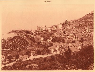 Panoraama ja näkymä la Turbielle, Monaco, 1930. tekijältä Unbekannt