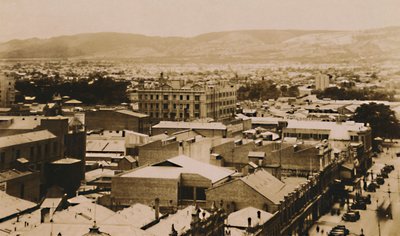Panoraama Adelaidesta ja kukkuloista, Etelä-Australia, 1800-luvun loppu - 1900-luvun alku tekijältä Unbekannt