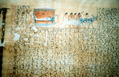 Papyrus muinaisesta egyptiläisestä kuolleiden kirjasta tekijältä Unbekannt