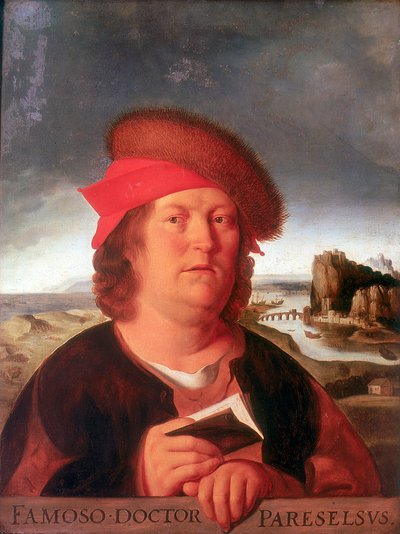 Paracelsus Aracelsus 1493-1541, sveitsiläinen saksalainen lääkäri ja alkemisti tekijältä Unbekannt