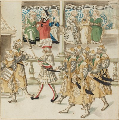 Parading Knights in Oriental Costume, c. 1515. tekijältä Unbekannt