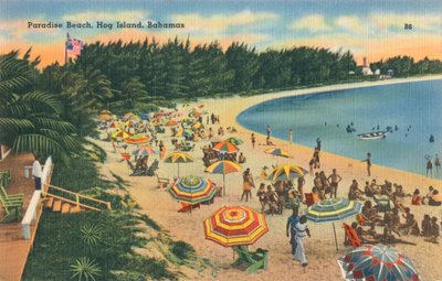 Paradise Beach, Hog Island, Bahama, vuodelta 1930 tekijältä Unbekannt