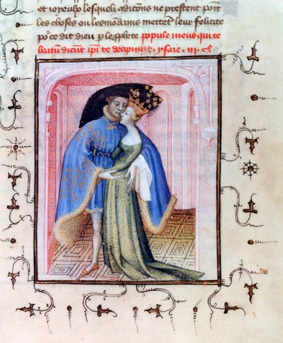 Paris ja Helen, c1406 tekijältä Unbekannt