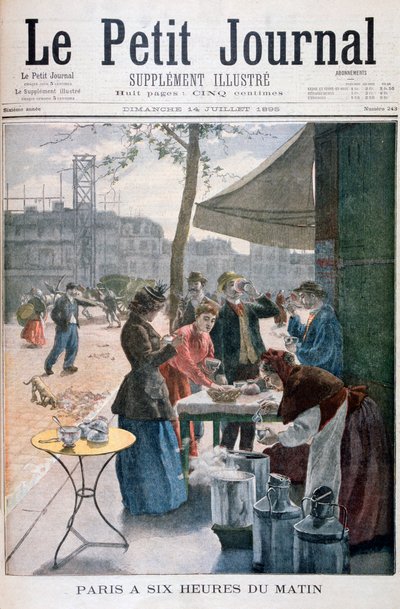 Pariisissa kello kuusi aamulla, 1895 tekijältä Unbekannt