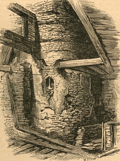 Osa Old London Wallia lähellä Falcon Squarea, 1870, 1897. tekijältä Unbekannt