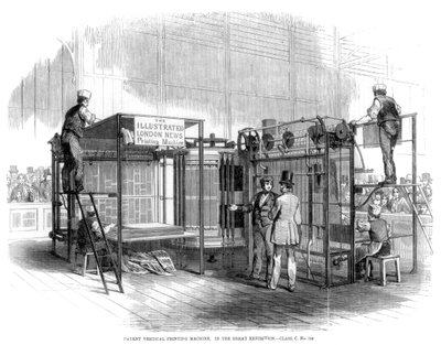 Patenttipystypainokone, Great Exhibition, Lontoo, 1851 tekijältä Unbekannt