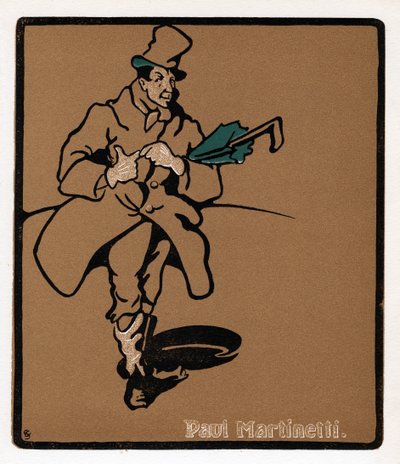 Paul Martinetti, amerikkalainen musiikkihallitähti, 1800-luvun loppu tekijältä Unbekannt