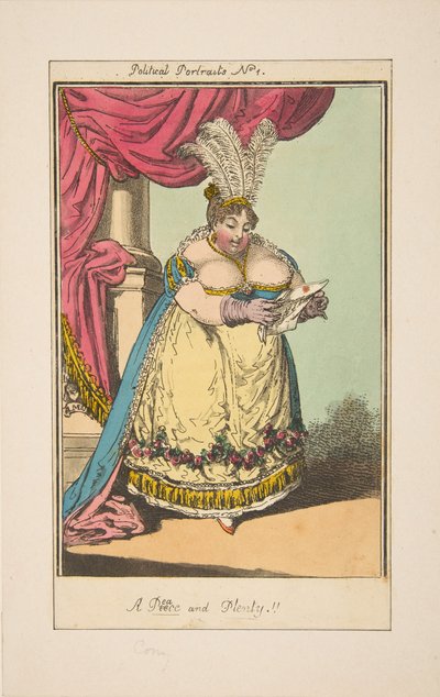 Rauhanpala ja paljon poliittisia muotokuvia nro 1, n. 1820. tekijältä Unbekannt