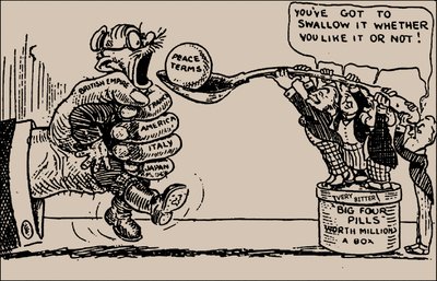 Rauhan ehdot. Sinun on nieltävä se, pidit siitä tai et, 1919. tekijältä Unbekannt