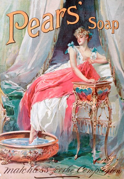 Päärynäsaippuamainos, 1898 tekijältä Unbekannt