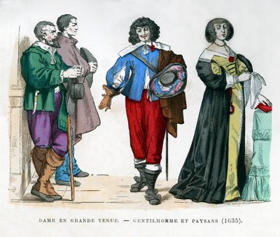 Talonpojat, herrasmies ja rouva, 1635 1882-1884 tekijältä Unbekannt