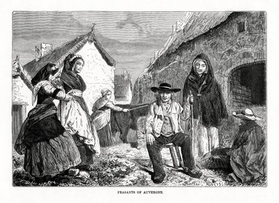 Auvergnen talonpojat, Ranska, 1800-luku tekijältä Unbekannt