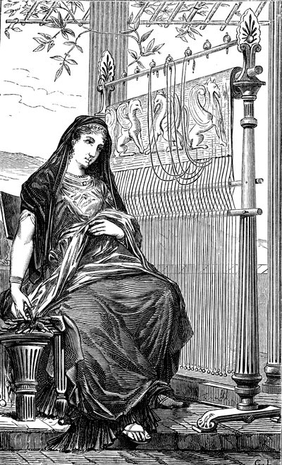 Penelope ja hänen kangaspuut, 1886 tekijältä Unbekannt