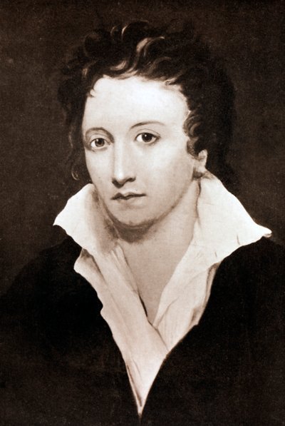 Percy Bysshe Shelley, englantilainen romanttinen runoilija, 1800-luku tekijältä Unbekannt