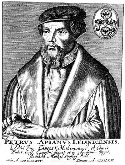 Peter Apian 1495-1552, saksalainen maantieteilijä, matemaatikko ja tähtitieteilijä tekijältä Unbekannt