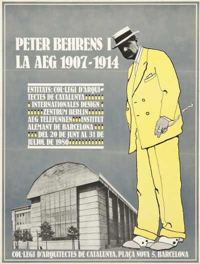 Peter Behrens ja AEG 1907-1914 juliste tekijältä Unbekannt