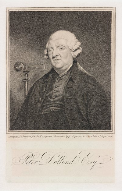 Peter Dollond, englantilainen optikko, n. 1800 tekijältä Unbekannt
