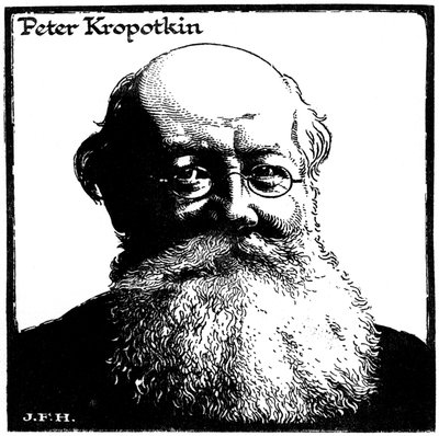 Peter Kropotkin, venäläinen anarkisti, 1920 tekijältä Unbekannt