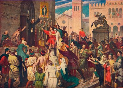 Pietari Erakko saarnaamassa ensimmäistä ristiretkeä, c1095 1905 tekijältä Unbekannt