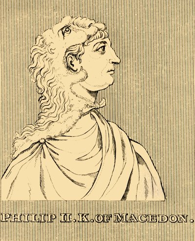 Philip II Makedonian kuningas, 382-336 eKr., 1830. tekijältä Unbekannt