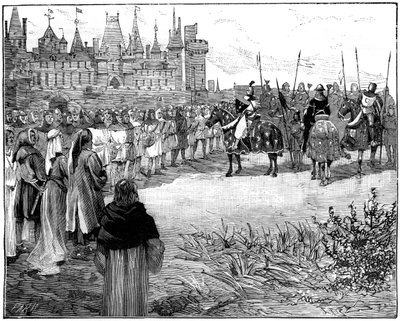 Philip the Fair arvioi viisituhatta pariisilaista, jotka ovat valmiita kantamaan aseita, c1285-1314 1882-1884 tekijältä Unbekannt