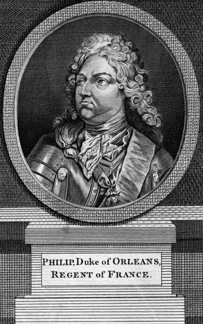 Philippe II, Orléansin herttua ja Ranskan valtionhoitaja tekijältä Unbekannt