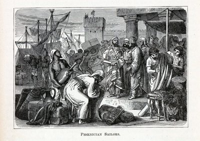Foinikialaiset merimiehet, 1882 tekijältä Unbekannt