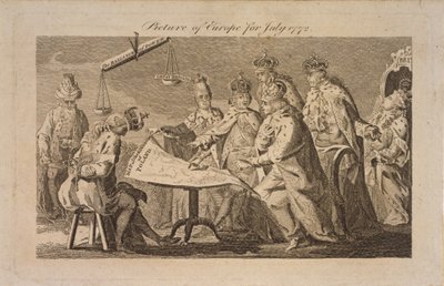 Kuva Euroopasta heinäkuulta 1772, 1772 tekijältä Unbekannt