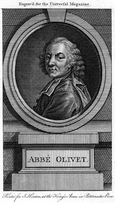 Pierre-Joseph Thoulier dOlivet, ranskalainen pappi ja kirjainmies, 1700-luku tekijältä Unbekannt