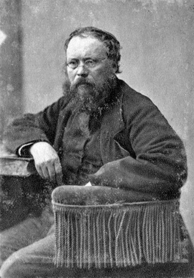 Pierre Joseph Proudhon, ranskalainen mululistinen poliittinen filosofi, c1845-1868 tekijältä Unbekannt