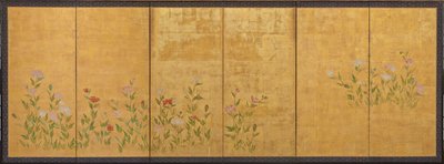 Vaaleanpunaiset ja punaiset unikot, Edo-kausi, 1615-1868. tekijältä Unbekannt