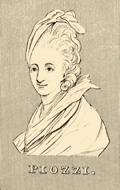 Piozzi, 1741-1821, 1830. tekijältä Unbekannt