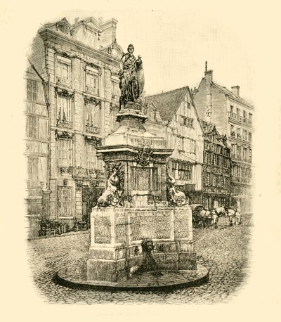 Place De La Maid, Rouen, 1890. tekijältä Unbekannt