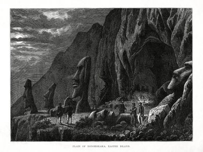 Ronororakan tasango, Pääsiäissaari, 1877 tekijältä Unbekannt