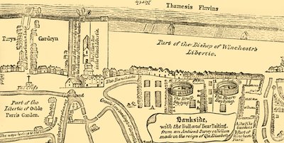 Bankside-suunnitelma, 1700-luvun alussa, n. 1878. tekijältä Unbekannt