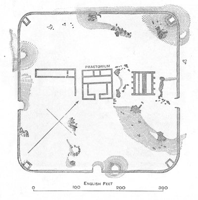 Hardknottin linnoituksen suunnitelma Cumberlandissa, 1902 tekijältä Unbekannt