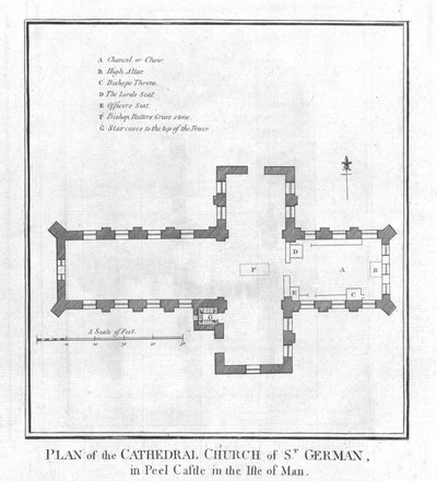 Pyhän saksalaisen katedraalikirkon suunnitelma, 1700-luvun loppu tekijältä Unbekannt