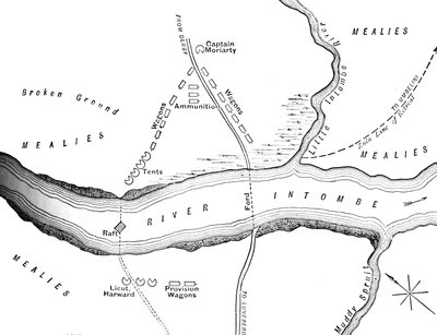 Intombe-joen katastrofisuunnitelma 12. maaliskuuta 1879, c1880 tekijältä Unbekannt
