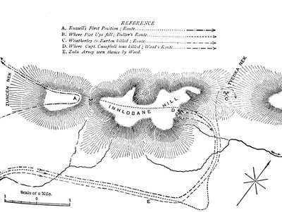 Taistelusuunnitelma Inhlobane-vuorella, 28. maaliskuuta 1979, c1880 tekijältä Unbekannt