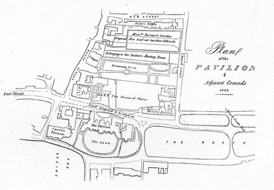 Paviljongin ja viereisen alueen suunnitelma - 1803, 1939 tekijältä Unbekannt