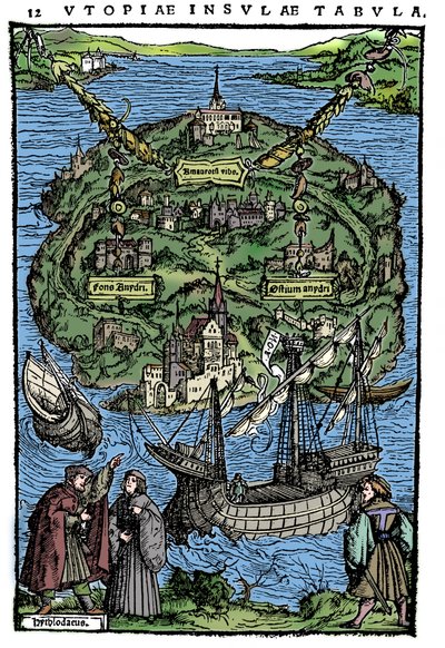 Utopian saaren suunnitelma, 1518 tekijältä Unbekannt