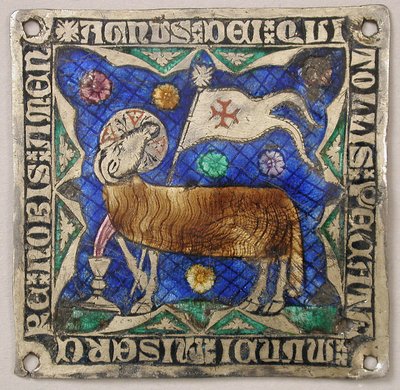 Plakki Agnus Dein kanssa, katalaani, 1300-luku. tekijältä Unbekannt