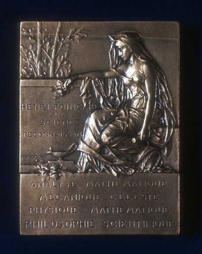 Plaketti ranskalaisen matemaatikon Henri Poincaren kuoleman muistoksi, 1912 tekijältä Unbekannt