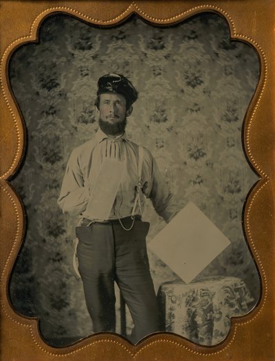 Rappaaja Oilskin Hatissa, 1850-60-luku. tekijältä Unbekannt