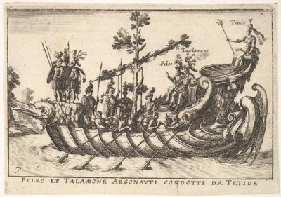Levy 7: Peleus ja Talamone, joita johtivat argonautit Tetidesistä, upeasta näytelmästä t..., 1664. tekijältä Unbekannt