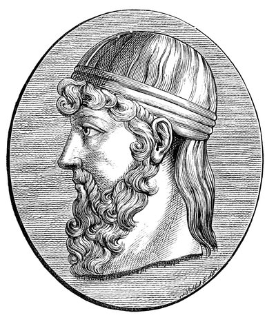 Platon c428-c348 eKr., antiikin kreikkalainen filosofi tekijältä Unbekannt