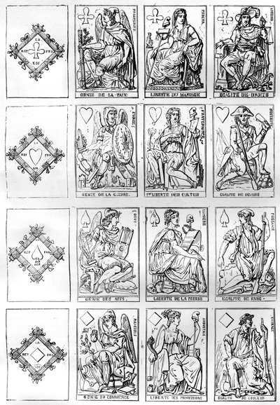 Ranskan tasavallan pelikortit, 1790 1882-1884 tekijältä Unbekannt