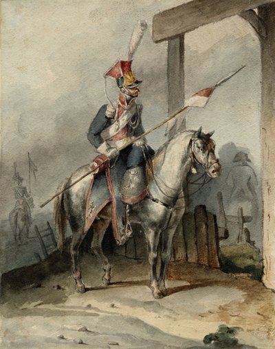 Ranskan keisarillisen kaartin puolalainen chevauleger, noin 1808 tekijältä Unbekannt