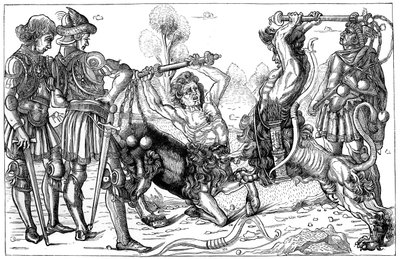 Pollaiuolos Kentaurien taistelu, 1882 tekijältä Unbekannt