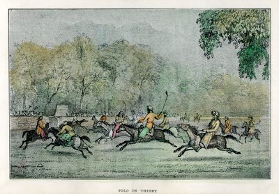 Polo Thibetissä, 1800-luku tekijältä Unbekannt